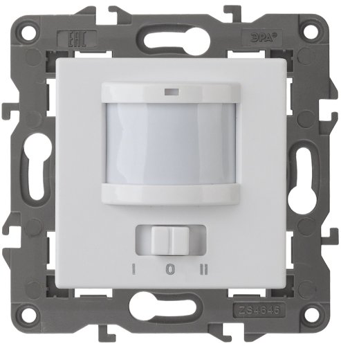 Датчик двежения без рамки Эра Elegance 180-240В 200Вт белый картинка